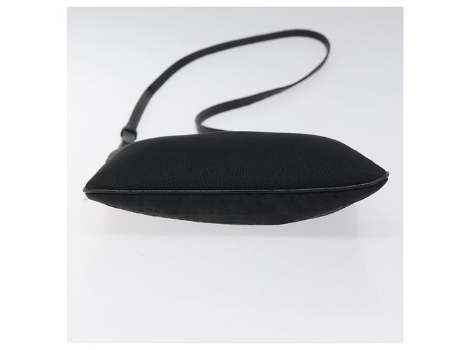 Borsa a spalla PRADA in nylon nero argento autentica bs24328 - vista 5