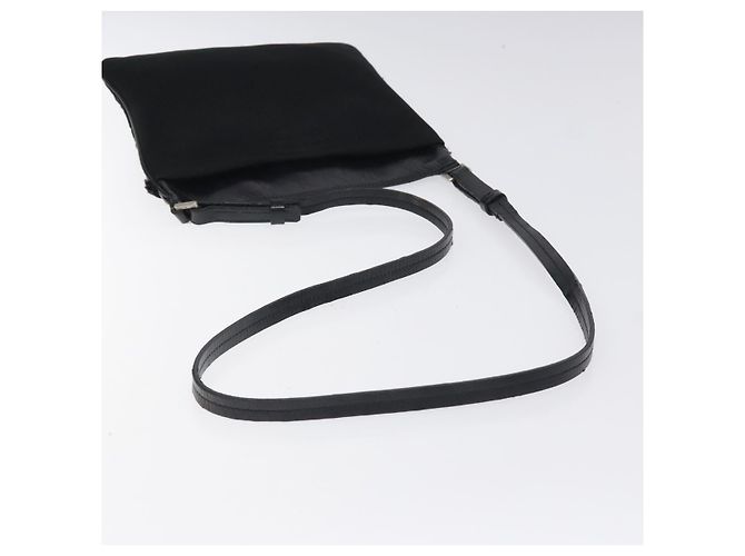 Borsa a spalla PRADA in nylon nero argento autentica bs24328 - vista 7