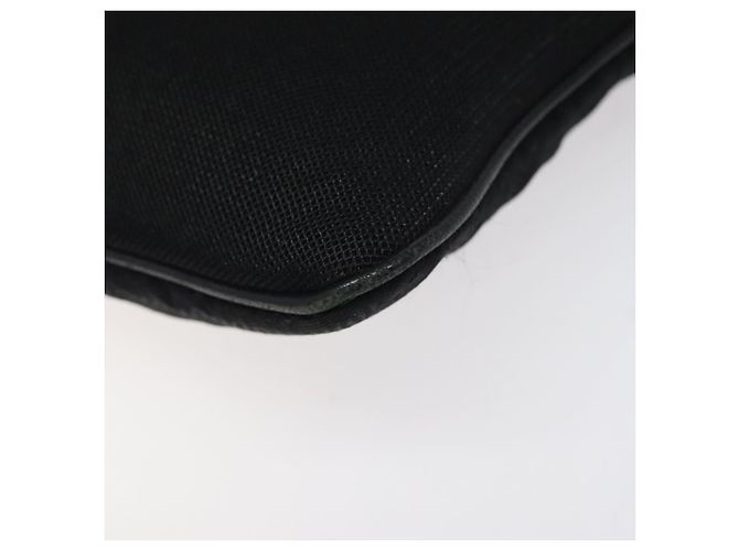 Borsa a spalla PRADA in nylon nero argento autentica bs24328 - vista 8