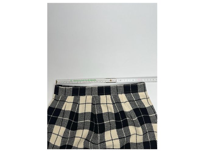 Vintage Courreges Karierte Rock Schwarz - Ansicht 6