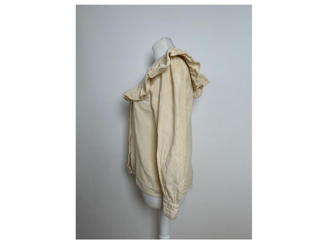 Vintage Yves Saint Laurent Wollpullover beige - Ansicht 2