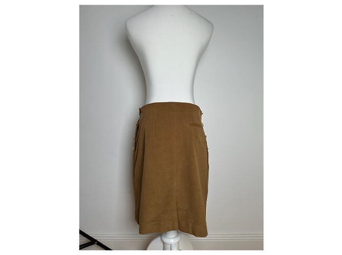 Autre Marque Gonna in lana vintage Celine Paris marrone - vista 4