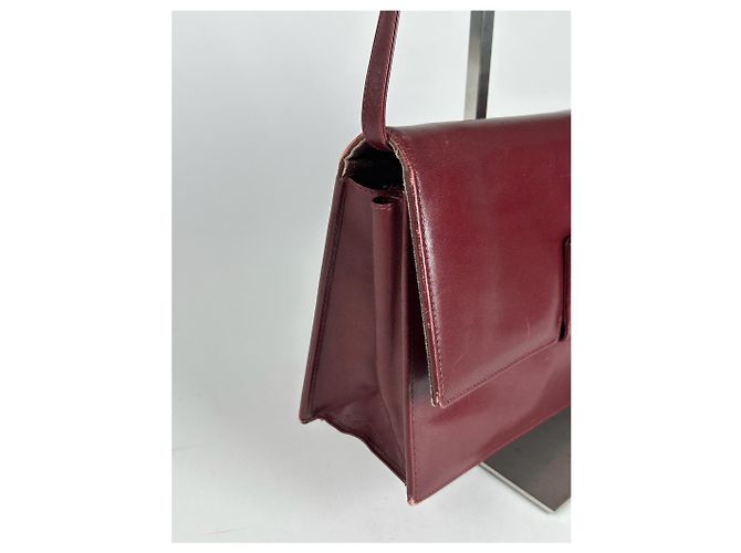 Vintage Givenchy 4G Leder Tasche burgunderrot Bordeaux - Ansicht 12