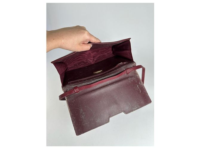 Vintage Givenchy 4G Leder Tasche burgunderrot Bordeaux - Ansicht 5