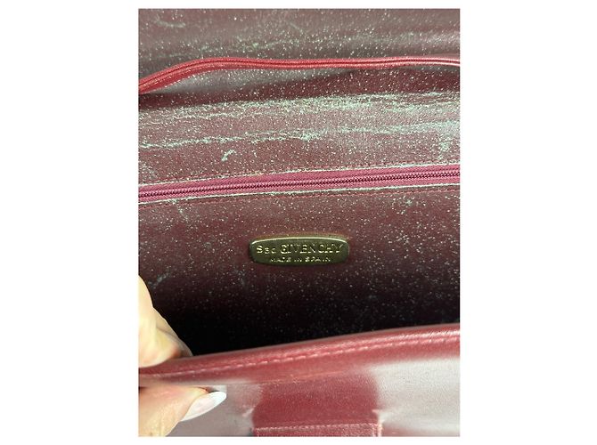 Vintage Givenchy 4G Leder Tasche burgunderrot Bordeaux - Ansicht 6
