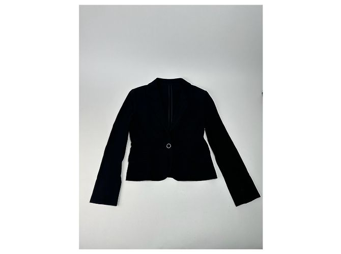 Blazer vintage Courreges nero - vista 8