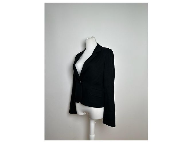 Blazer vintage Courreges nero - vista 9