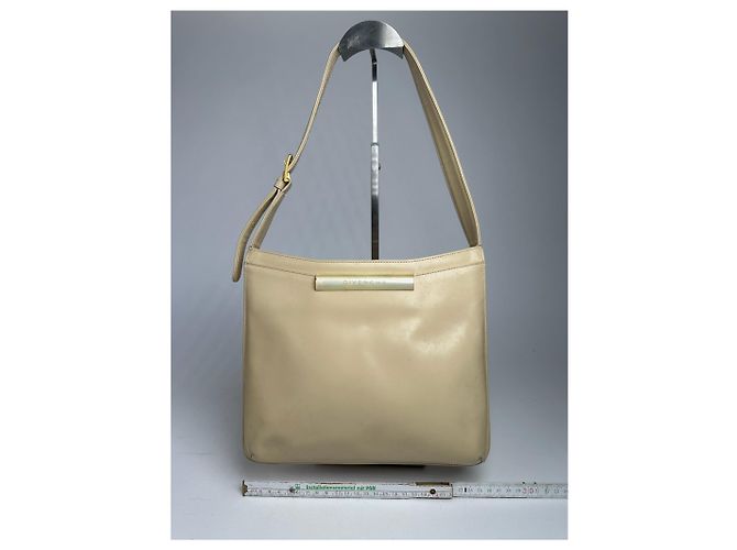 Vintage Givenchy Ledertasche beige - Ansicht 13