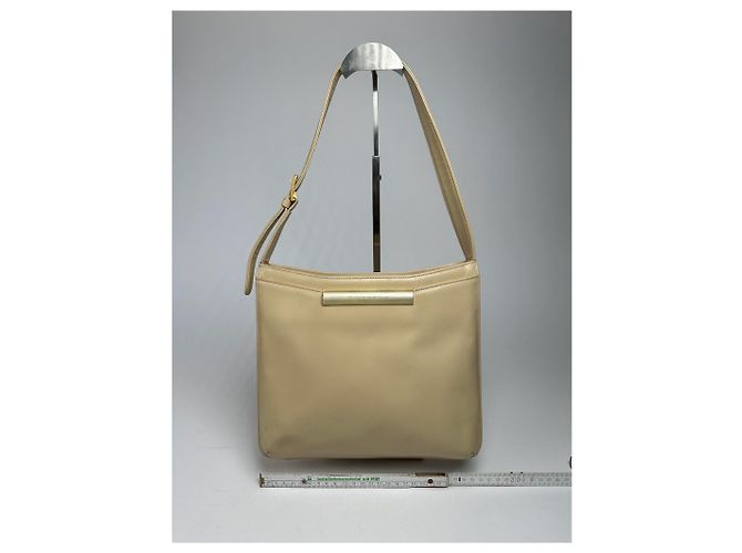 Vintage Givenchy Ledertasche beige - Ansicht 14