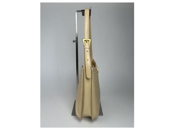 Vintage Givenchy Ledertasche beige - Ansicht 15