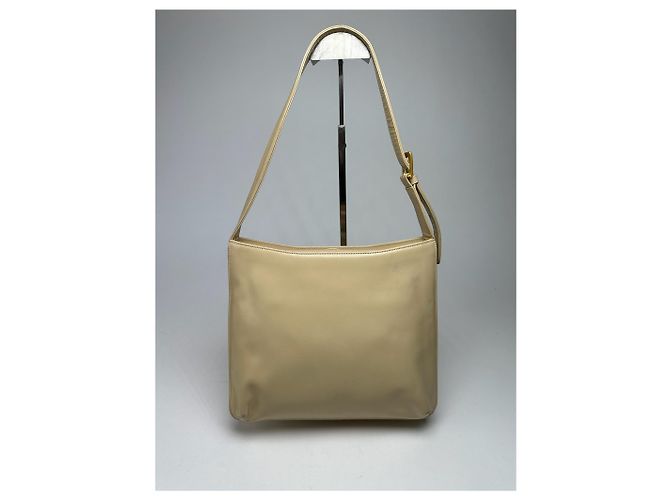 Vintage Givenchy Ledertasche beige - Ansicht 2