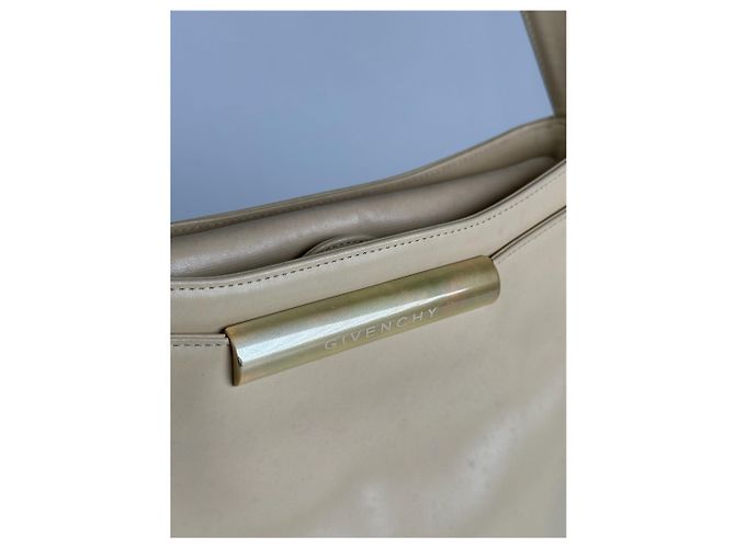 Vintage Givenchy Ledertasche beige - Ansicht 5