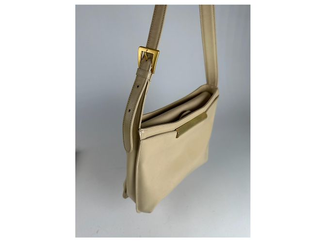 Vintage Givenchy Ledertasche beige - Ansicht 6