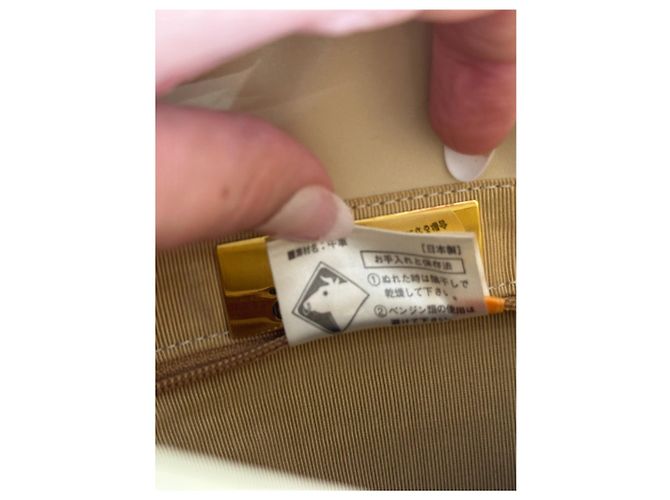 Vintage Givenchy Ledertasche beige - Ansicht 7