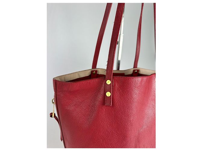 Chloé Sac à main en cuir vintage Prada rouge - vue 10