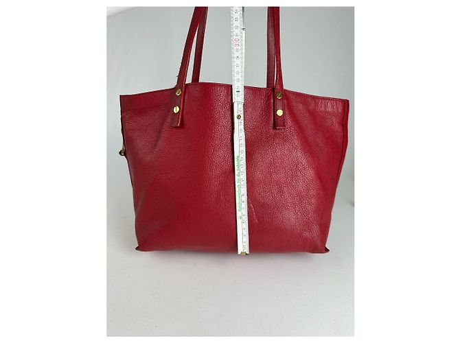 Chloé Sac à main en cuir vintage Prada rouge - vue 11