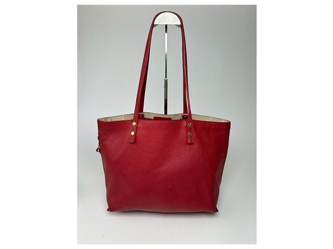 Chloé Sac à main en cuir vintage Prada rouge - vue 14