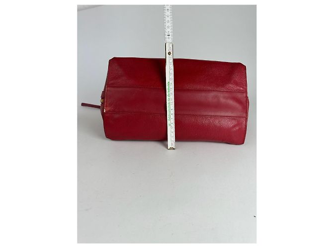 Chloé Sac à main en cuir vintage Prada rouge - vue 7