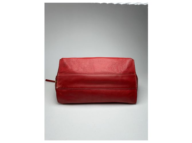 Chloé Sac à main en cuir vintage Prada rouge - vue 8