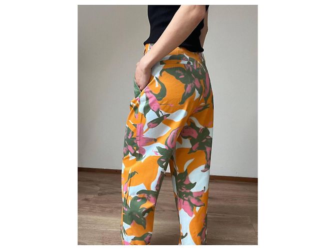 Pantalones Dries van Noten Multicolor Naranja - vista 3