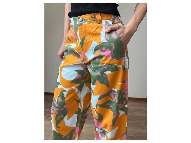 Pantalones Dries van Noten Multicolor Naranja - vista 4