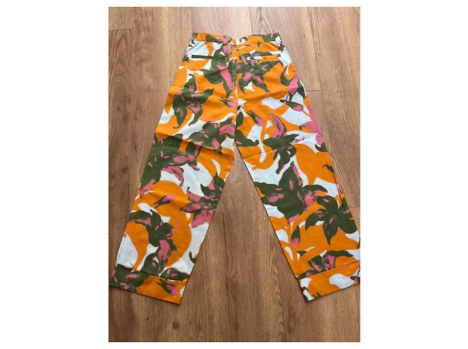 Pantalones Dries van Noten Multicolor Naranja - vista 8