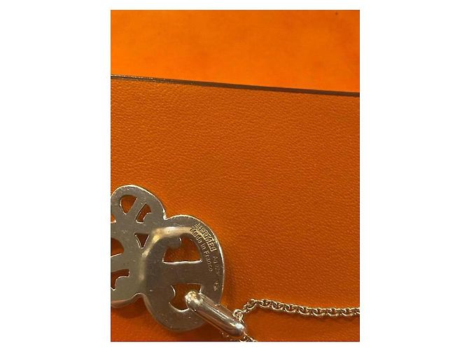 collar cadena de ancla Hermès Plata - vista 3