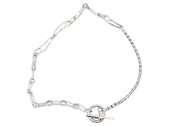 collar cadena de ancla Hermès Plata - vista 4
