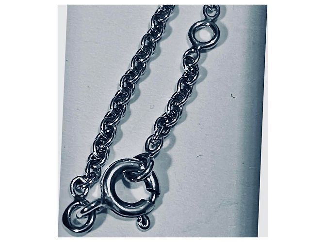 collar cadena de ancla Hermès Plata - vista 5