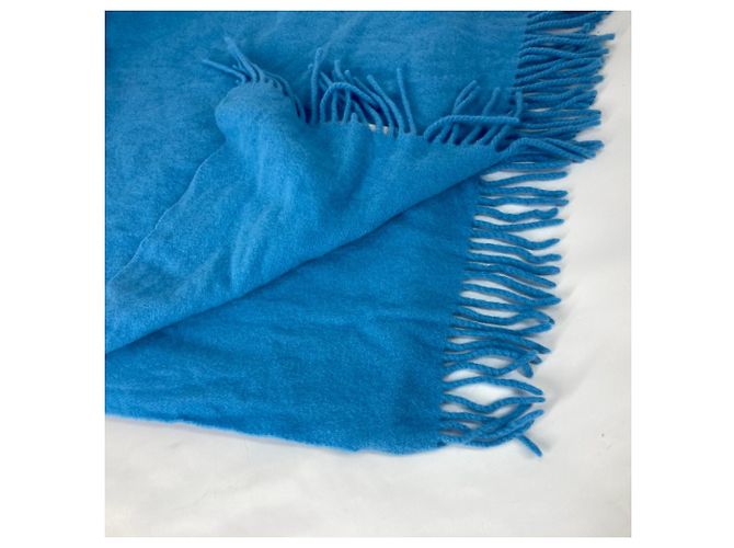Stola in lana blu Moncler - vista 6