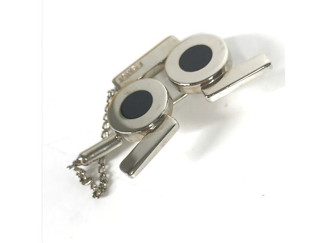 Broche Fendi prata e preta - vista 6