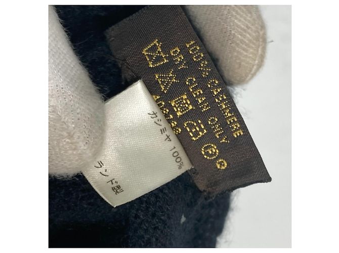 Guanti in cashmere Louis Vuitton Nero - vista 11