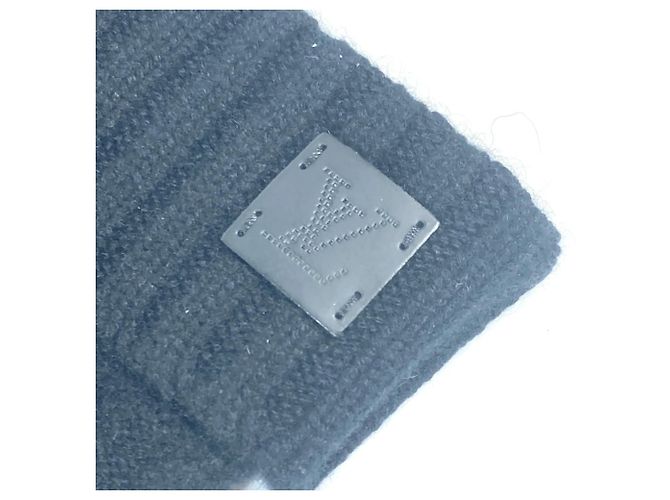 Guanti in cashmere Louis Vuitton Nero - vista 5