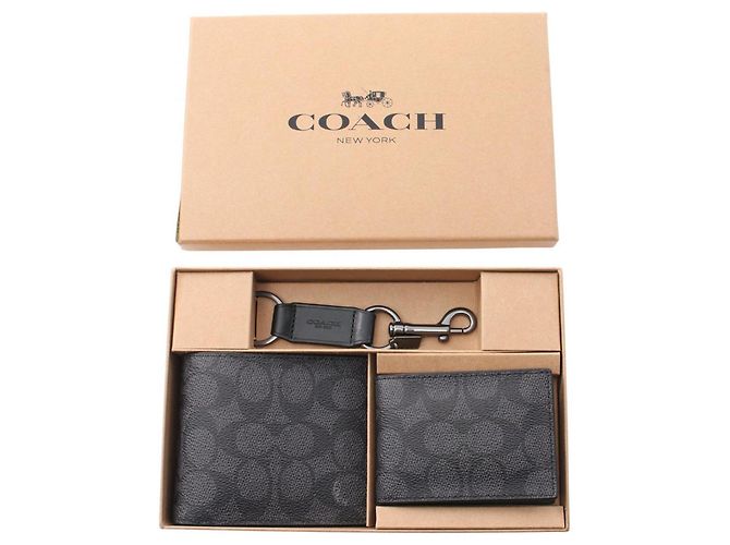 Coach Bi-fold Wallet in Coated Canvas - view 9