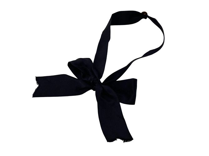 Choker in nastro Chanel Mademoiselle Nero - vista 2