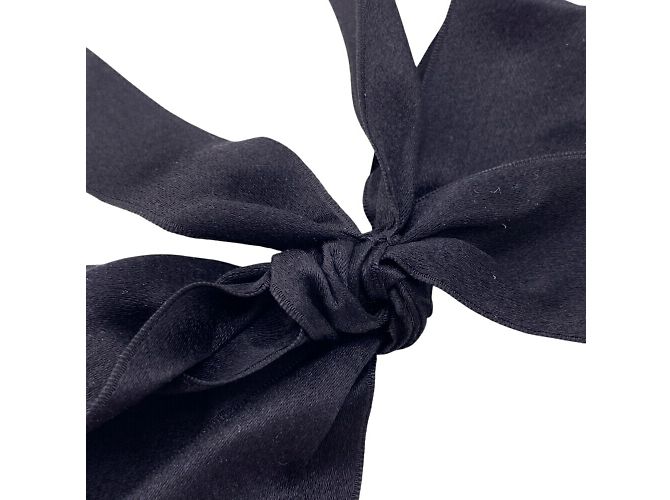 Choker in nastro Chanel Mademoiselle Nero - vista 5