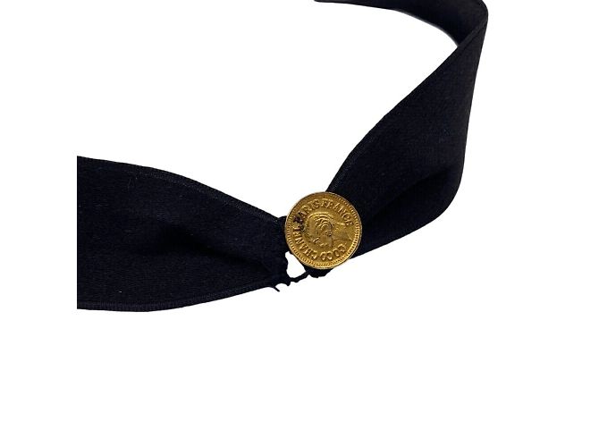Choker in nastro Chanel Mademoiselle Nero - vista 6