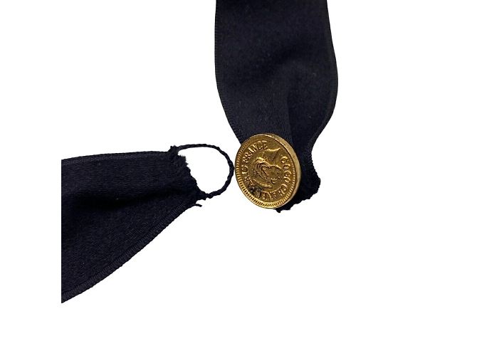 Choker in nastro Chanel Mademoiselle Nero - vista 7