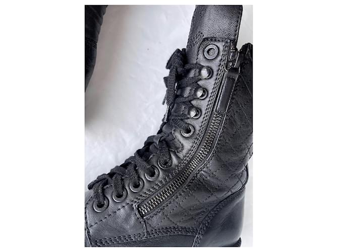 Chanel Stivali da combattimento iconici Nero - vista 5