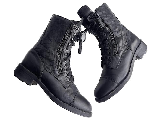 Chanel Stivali da combattimento iconici Nero - vista 9