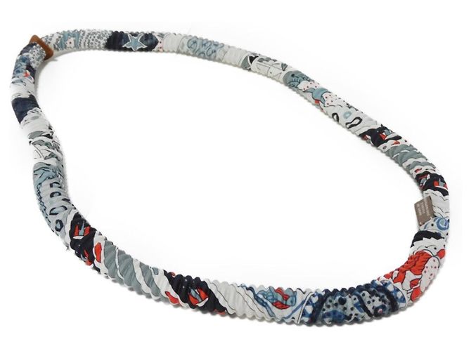 Silk In Hermès Collana in seta multicolore Hermes - vista 7