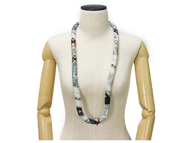Silk In Hermès Collana in seta multicolore Hermes - vista 8