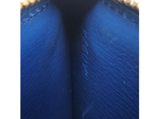 Cartera larga de cuero Epi Louis Vuitton Azul - vista 9