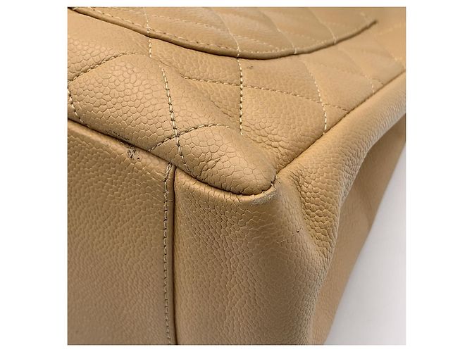 Timeless Chanel Beige gesteppte Leder GST Große Einkaufstasche - Ansicht 10