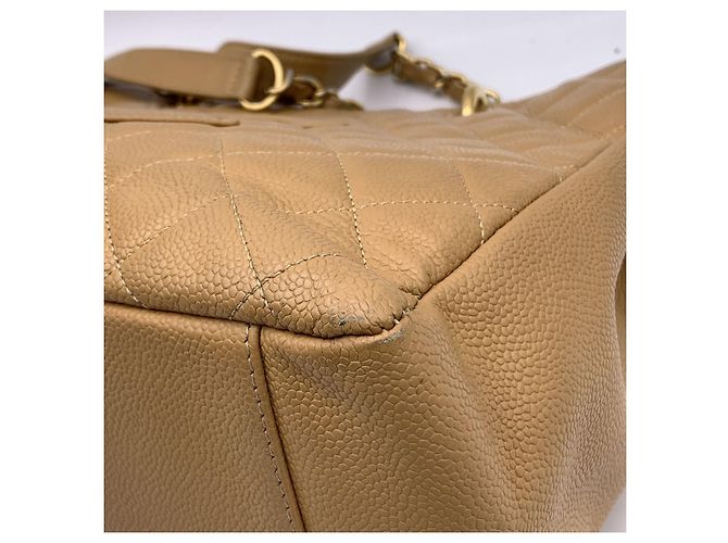 Timeless Chanel Beige gesteppte Leder GST Große Einkaufstasche - Ansicht 11