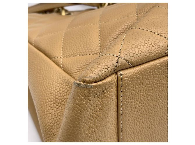 Timeless Chanel Beige gesteppte Leder GST Große Einkaufstasche - Ansicht 12