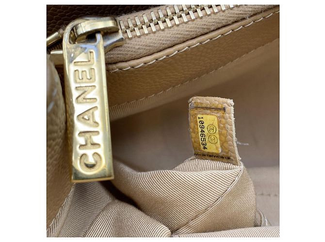 Timeless Chanel Beige gesteppte Leder GST Große Einkaufstasche - Ansicht 5