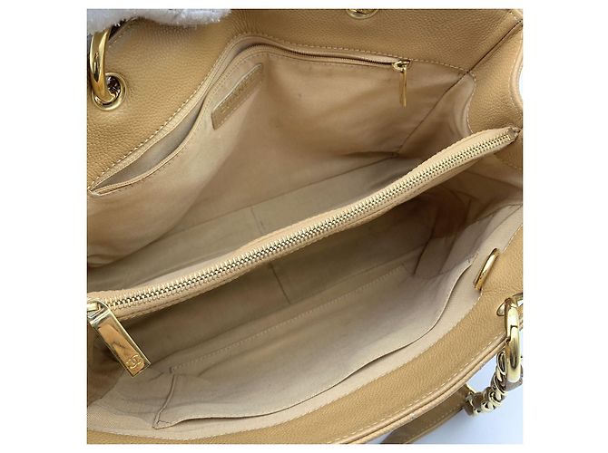 Timeless Chanel Beige gesteppte Leder GST Große Einkaufstasche - Ansicht 6
