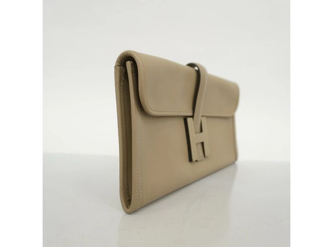Hermès Borsa Clutch Hermes Jige Elan Grigio - vista 2