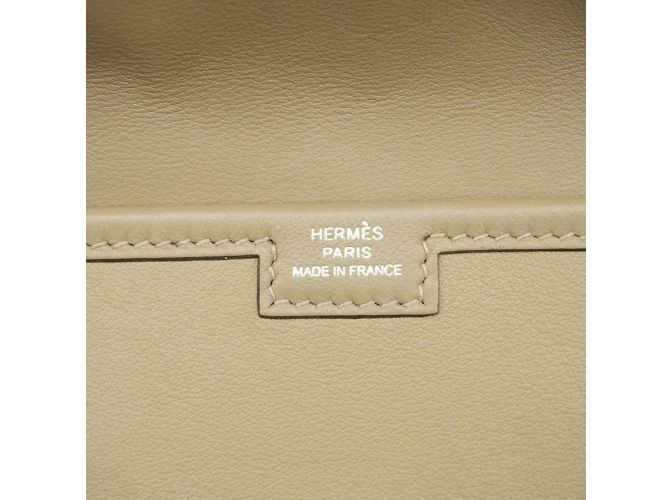 Hermès Borsa Clutch Hermes Jige Elan Grigio - vista 5